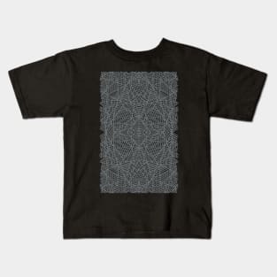 Ab Lace Black and Grey Kids T-Shirt